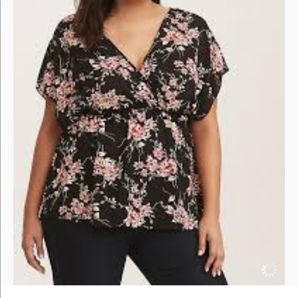 Torrid floral surplise top